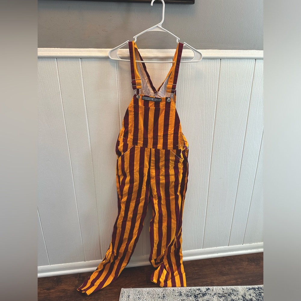 These overalls are from Goldy’s Locker Room, bought for $65, only worn twice.